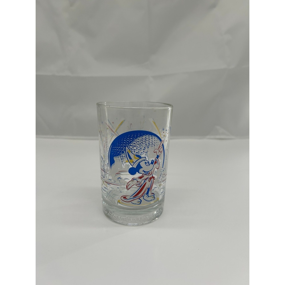 Walt Disney World Remember The Magic Glass Epcot 25th Anniversary Mickey Vintage